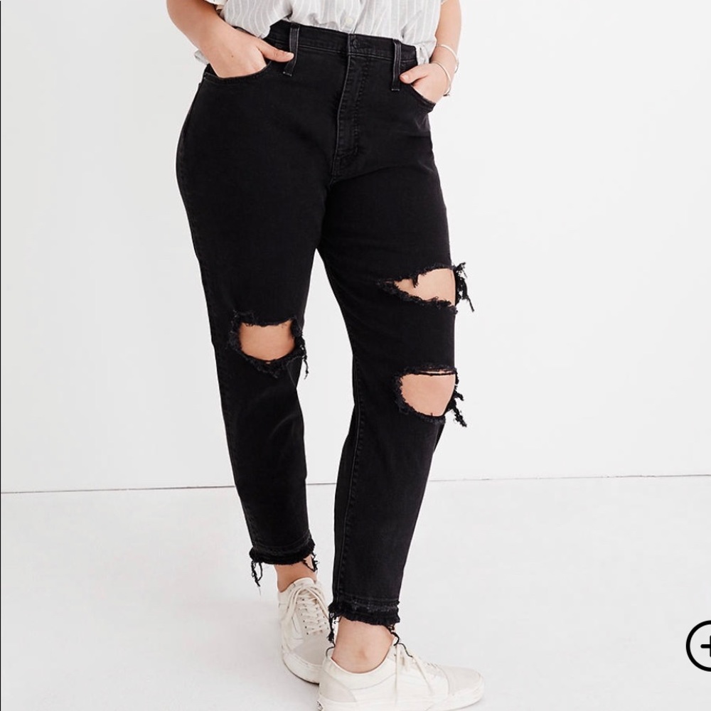 Madewell The Momjean in Raney Wash: Distressed